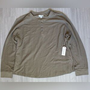 Tecovas Mens Waffle Pima Cotton Henley‎ Shirt XXL NWT